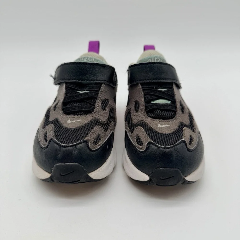 Nike Shoes Toddler's Sz 7C Black Metallic Silver Air Max 200 (TD)  AT5629-004